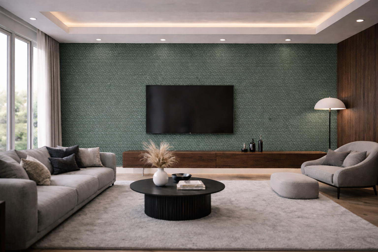 Panel WPC 3D Emerald Geometry 312 Butelkowa Zieleń - Elegancka Dekoracja Ścian