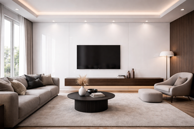 Panel ścienny z wzorem HD – Crystal White 3060 - elevante - Wall Decor