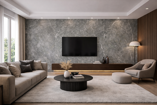 Panel Ścienny WPC Szary Limestone 5019 - Elegancki Design dla Współczesnych Wnętrz