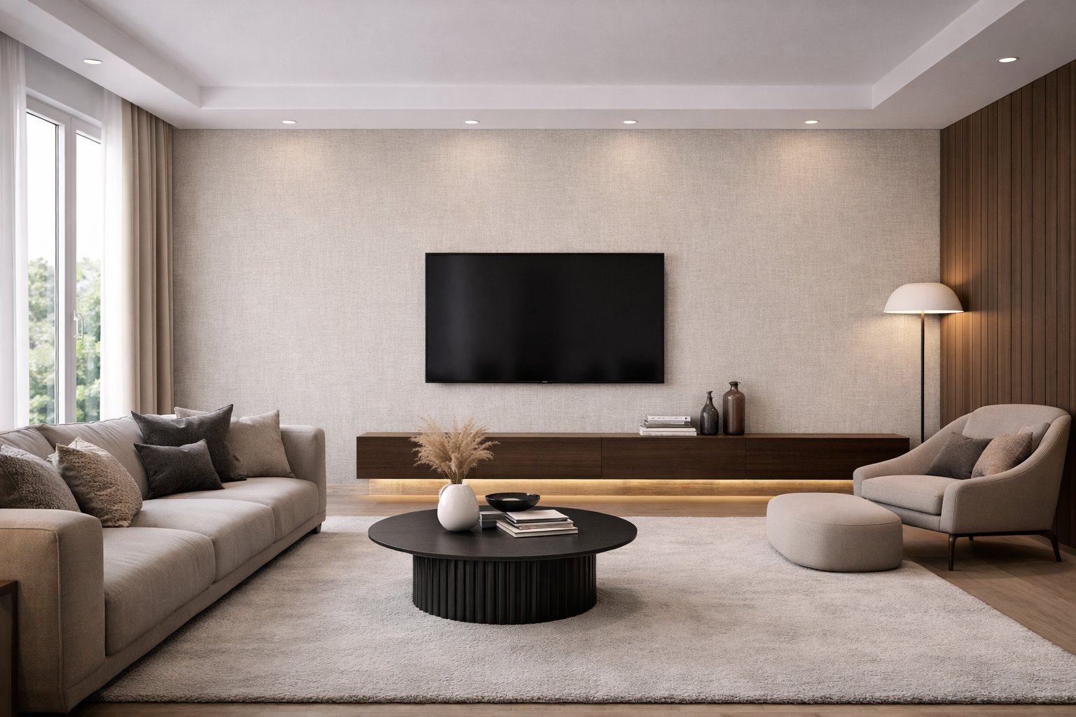 Panel ścienny z wzorem HD – Soft Linen 6070 - elevante - Wall Decor