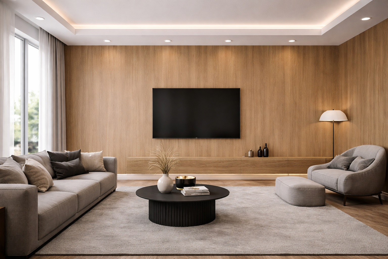 Panel ścienny WPC z wzorem HD - Dąb Sandstone 8041 - elevante - Wall Decor