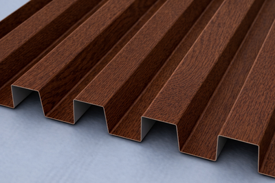 Lamel metalowy Złoty dąb mat - elevante - Wall Decor