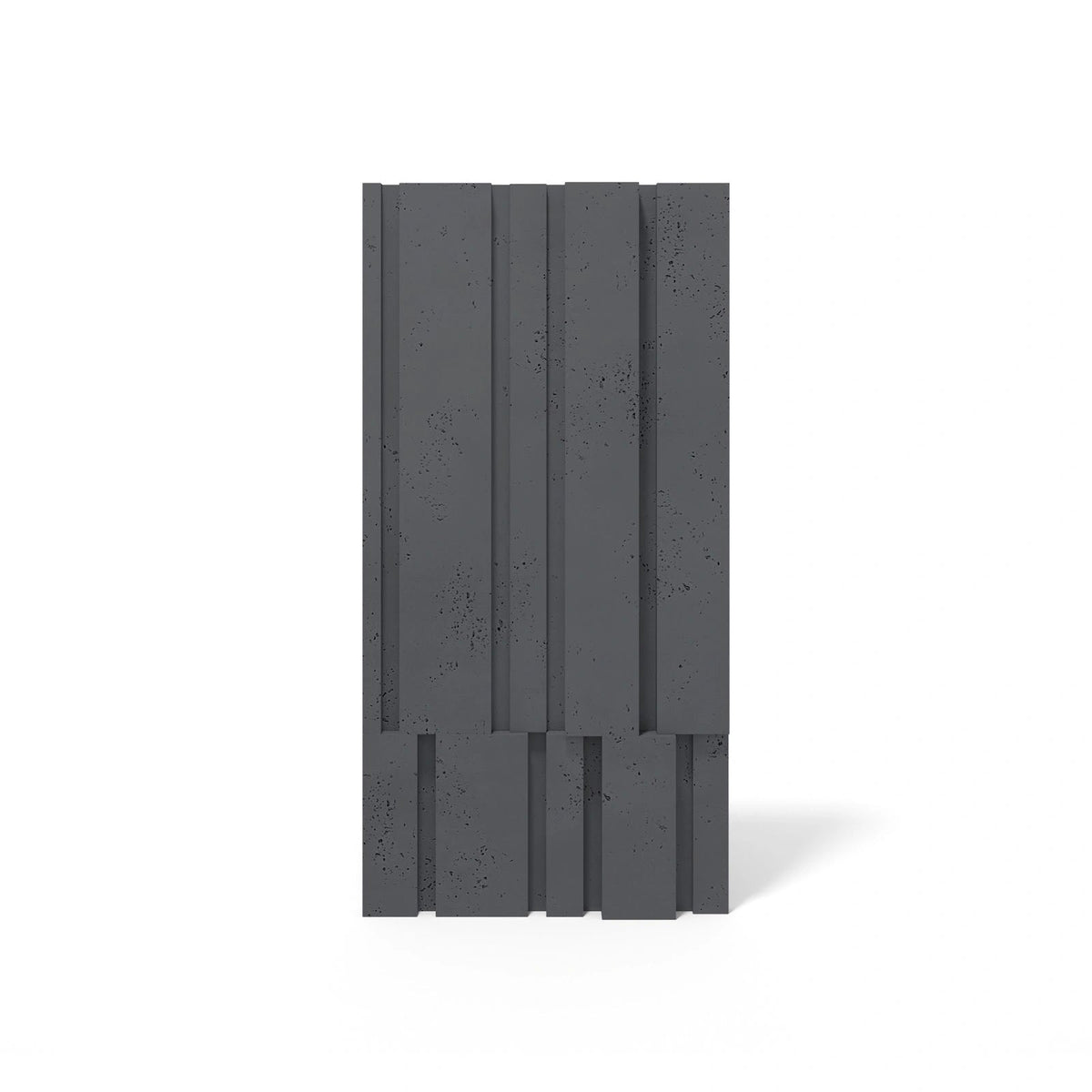 VT - PB13 B15 BLACK - Czarny panel betonowy 3D do designerskiej ściany
