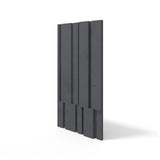 VT - PB13 B15 BLACK - Czarny panel betonowy 3D do designerskiej ściany VT