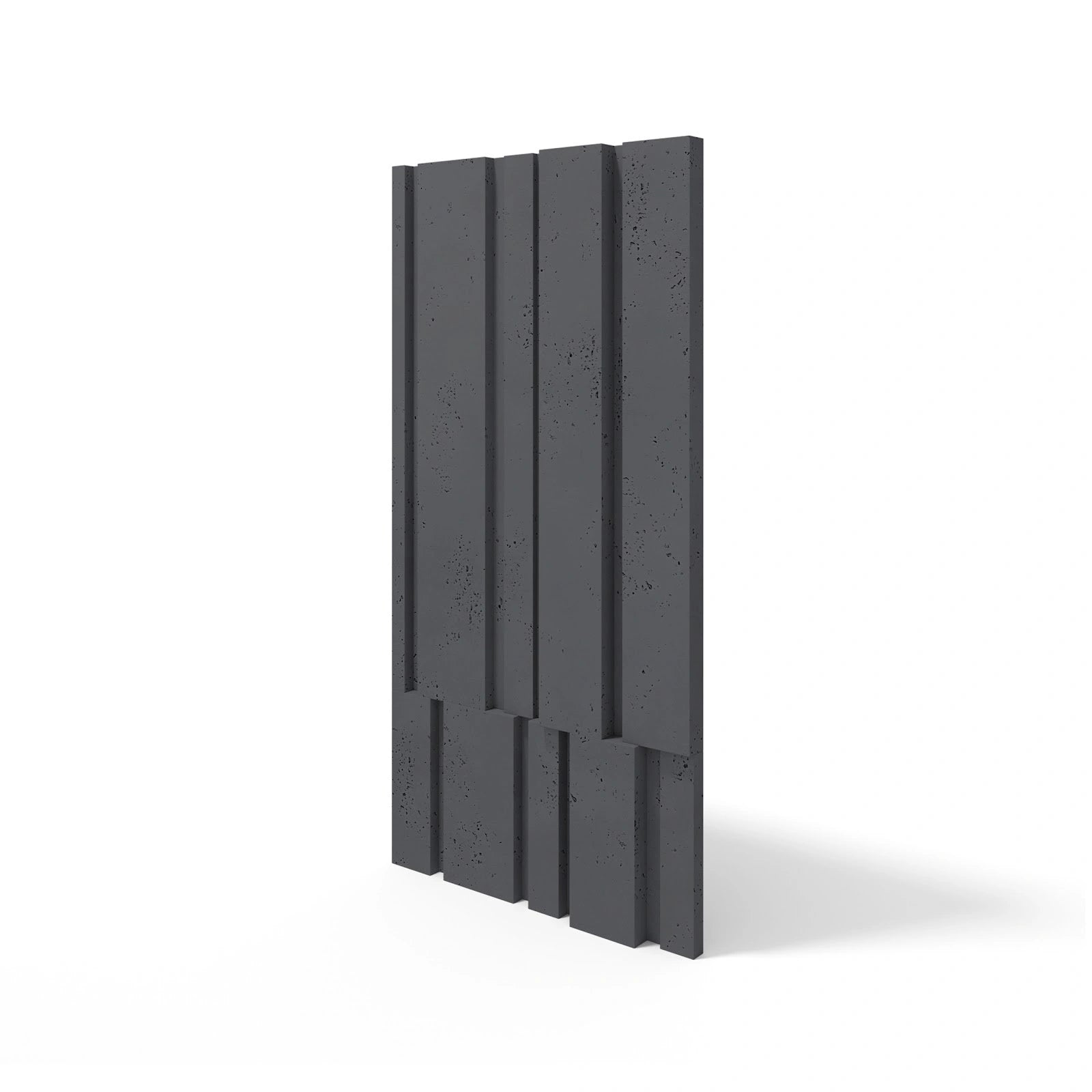 VT - PB13 B15 BLACK - Czarny panel betonowy 3D do designerskiej ściany VT