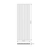 Płyta betonowa 3D PB65 – panel z betonu architektonicznego na ścianę CL01 VT