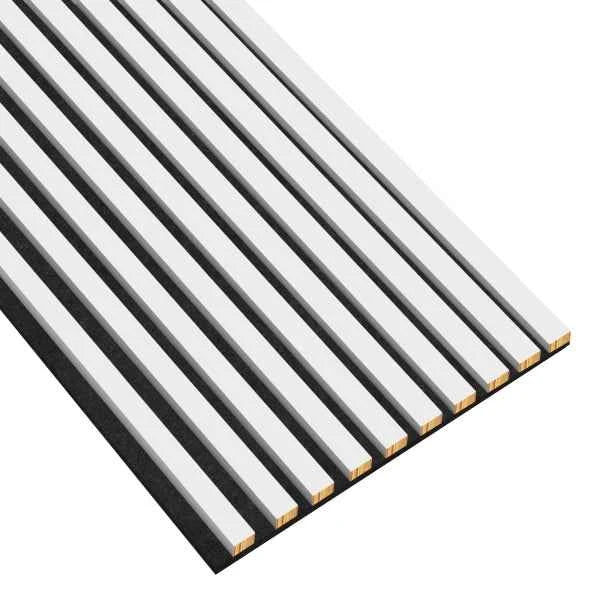 Lamele na filcu - 12x28 mm - 10 sztuk - moduł: 51,5 cm x 275 cm - Biel Capri
