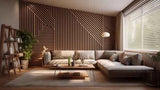 Lamele na filcu - 12x28 mm - 10 sztuk - moduł: 51,5 cm x 275 cm - Dąb Naturalny Lancelot