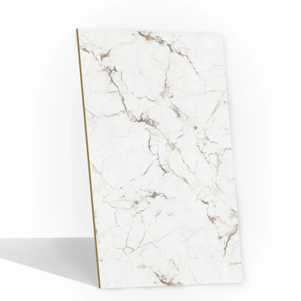 Panel ścienny z wzorem HD – Calacatta Delicato 9047 (Połysk) - elevante - Wall Decor