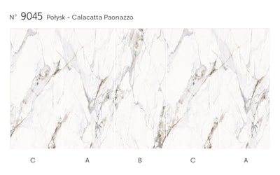 Panel ścienny z wzorem HD – Calacatta Paonazzo 9045 (Połysk) - elevante - Wall Decor