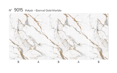 Panel ścienny z wzorem HD – Eternal Gold Prestige 9015 - elevante - Wall Decor