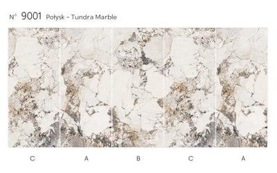 Panel ścienny z wzorem HD - Marble Tundra 9001 - elevante - Wall Decor