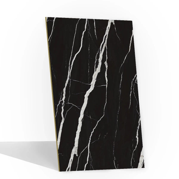 Panel ścienny z wzorem HD – Nero Marquina Prestige 9072 - elevante - Wall Decor