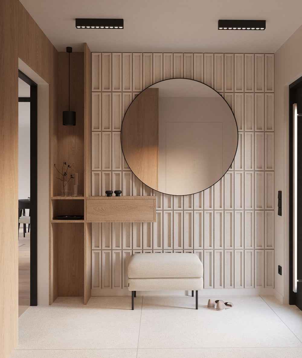 VT - PB51 KS IVORY Jasny Panel Betonowy 3D Ivory do Minimalistycznych Aranżacji
