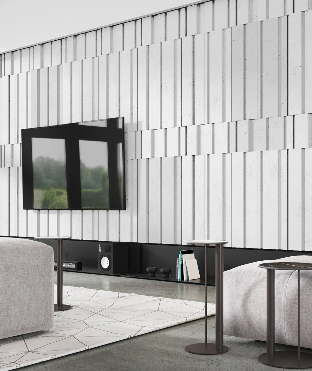 VT - PB13 (B0 Zgaszona biel) KOD - panel dekor 3D beton architektoniczny - elevante - Wall Decor