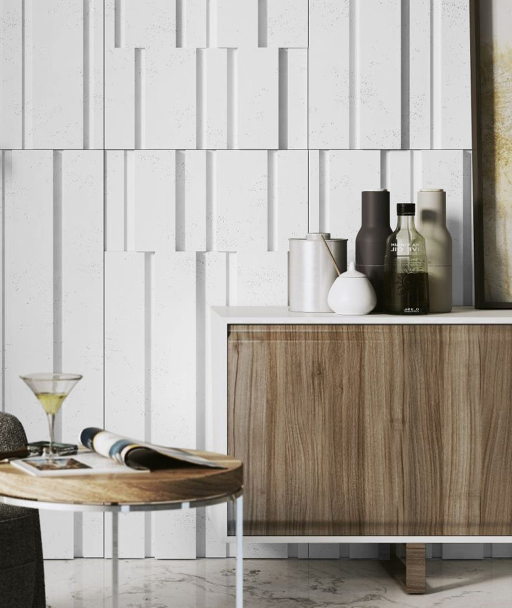 VT - PB13 (B0 Zgaszona biel) KOD - panel dekor 3D beton architektoniczny - elevante - Wall Decor
