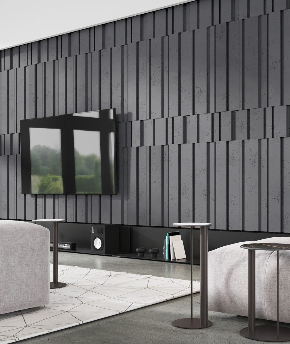 VT - PB13 (B8 Stylowy antracyt) KOD - panel dekor 3D beton architektoniczny - elevante - Wall Decor