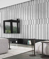 VT - PB13 (S50 FOG) – Liniowy Panel z Betonu Architektonicznego 3D Fog do Ściany RTV