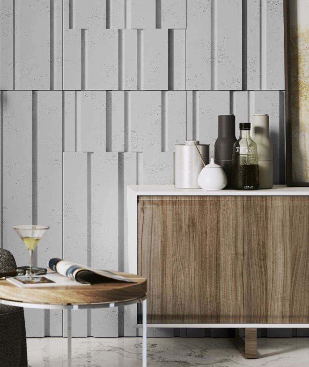 VT - PB13 (S50 Mglista szarość) KOD - panel dekor 3D beton architektoniczny - elevante - Wall Decor