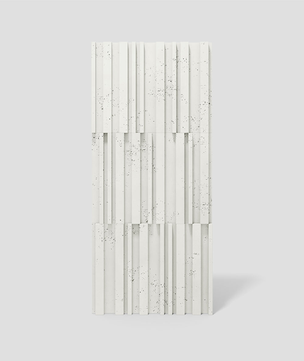 VT - PB42 (B0 Zgaszona biel) LAMEL - Panel dekor 3D beton architektoniczny - elevante - Wall Decor