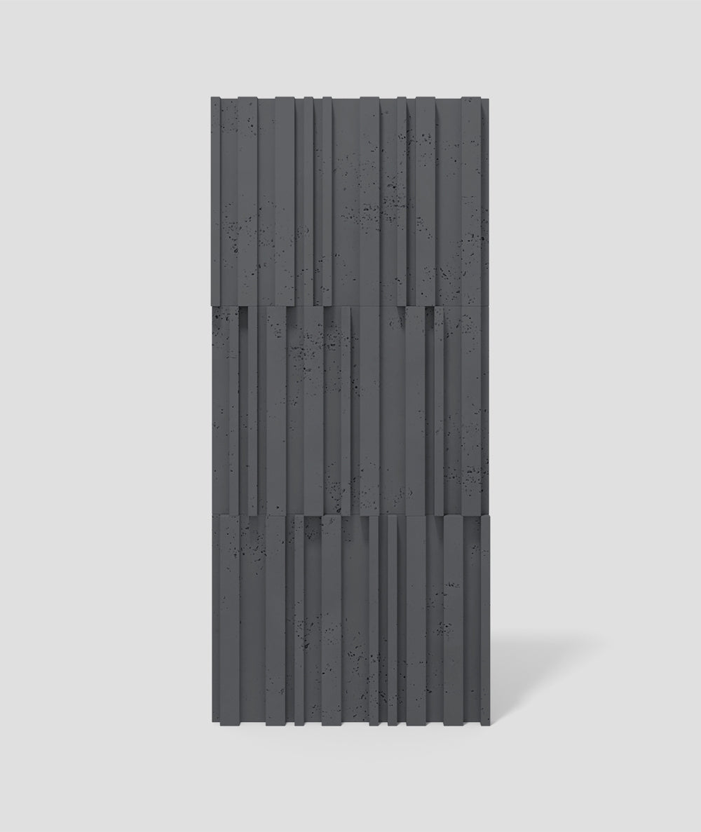 VT - PB42 (B15 Grafitowa czerń) LAMEL - Panel dekor 3D beton architektoniczny - elevante - Wall Decor