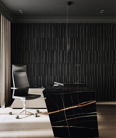 VT - PB42 (B15 Grafitowa czerń) LAMEL - Panel dekor 3D beton architektoniczny - elevante - Wall Decor