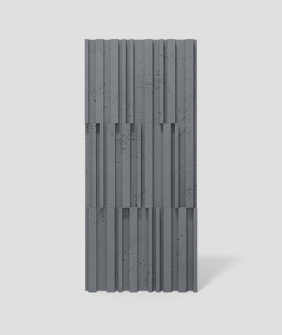 VT - PB42 (B8 Stylowy antracyt) LAMEL - Panel dekor 3D beton architektoniczny - elevante - Wall Decor