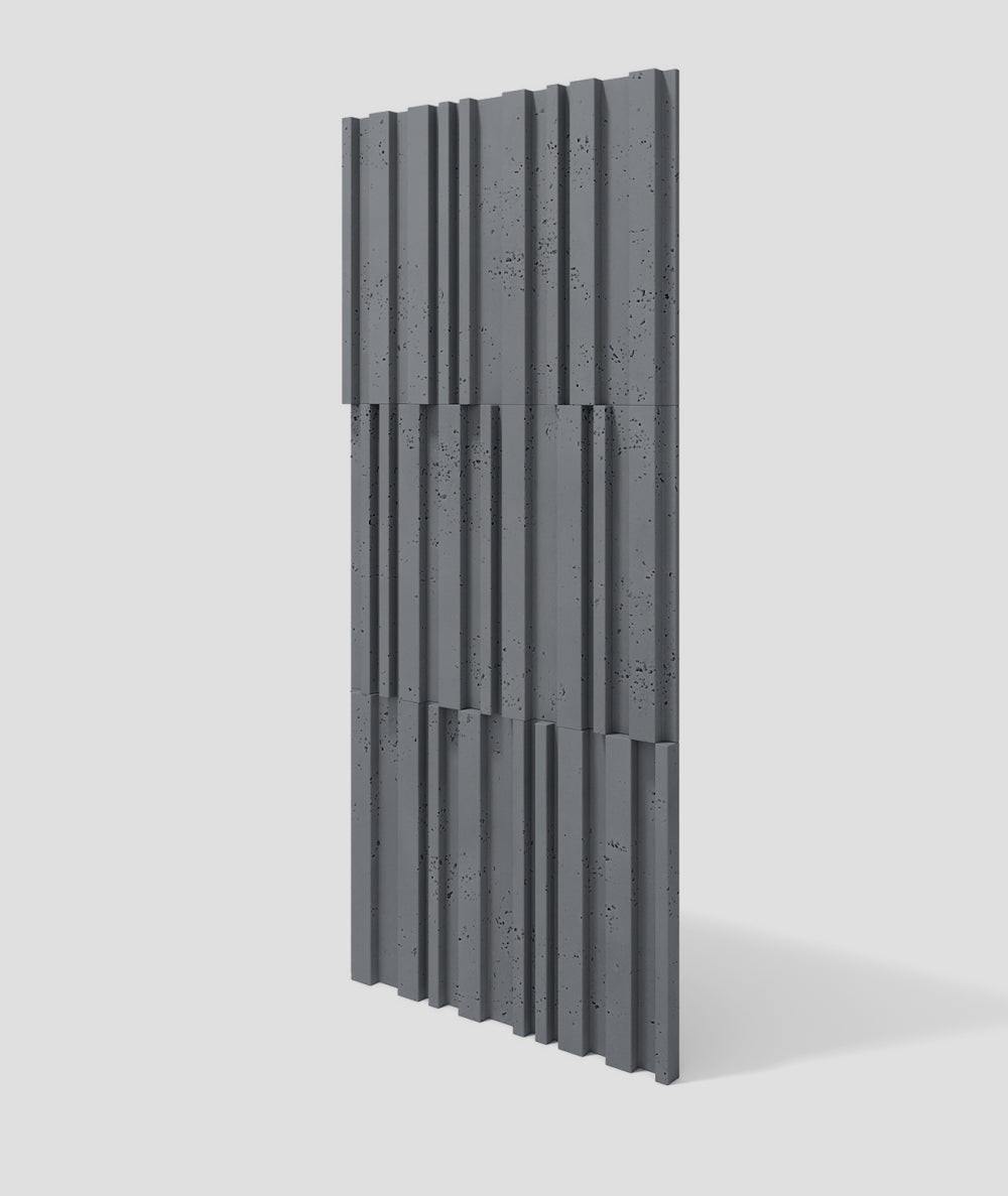 VT - PB42 (B8 Stylowy antracyt) LAMEL - Panel dekor 3D beton architektoniczny - elevante - Wall Decor