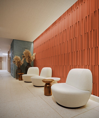 VT - PB42 (CL01 Ceglasta terakota) LAMEL - Panel dekor 3D beton architektoniczny - elevante - Wall Decor