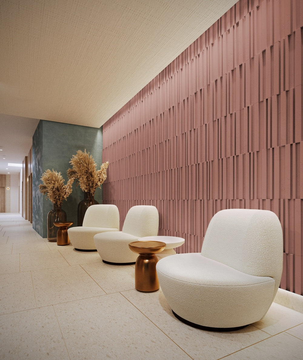 VT - PB42 (CL07 Jesienny cynamon) LAMEL - Panel dekor 3D beton architektoniczny - elevante - Wall Decor