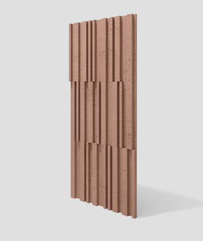 VT - PB42 (CL07 Jesienny cynamon) LAMEL - Panel dekor 3D beton architektoniczny - elevante - Wall Decor