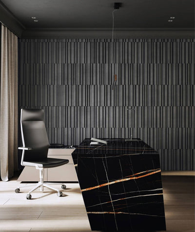 VT - PB42 (S96 Chłodna szarość) LAMEL - Panel dekor 3D beton architektoniczny - elevante - Wall Decor