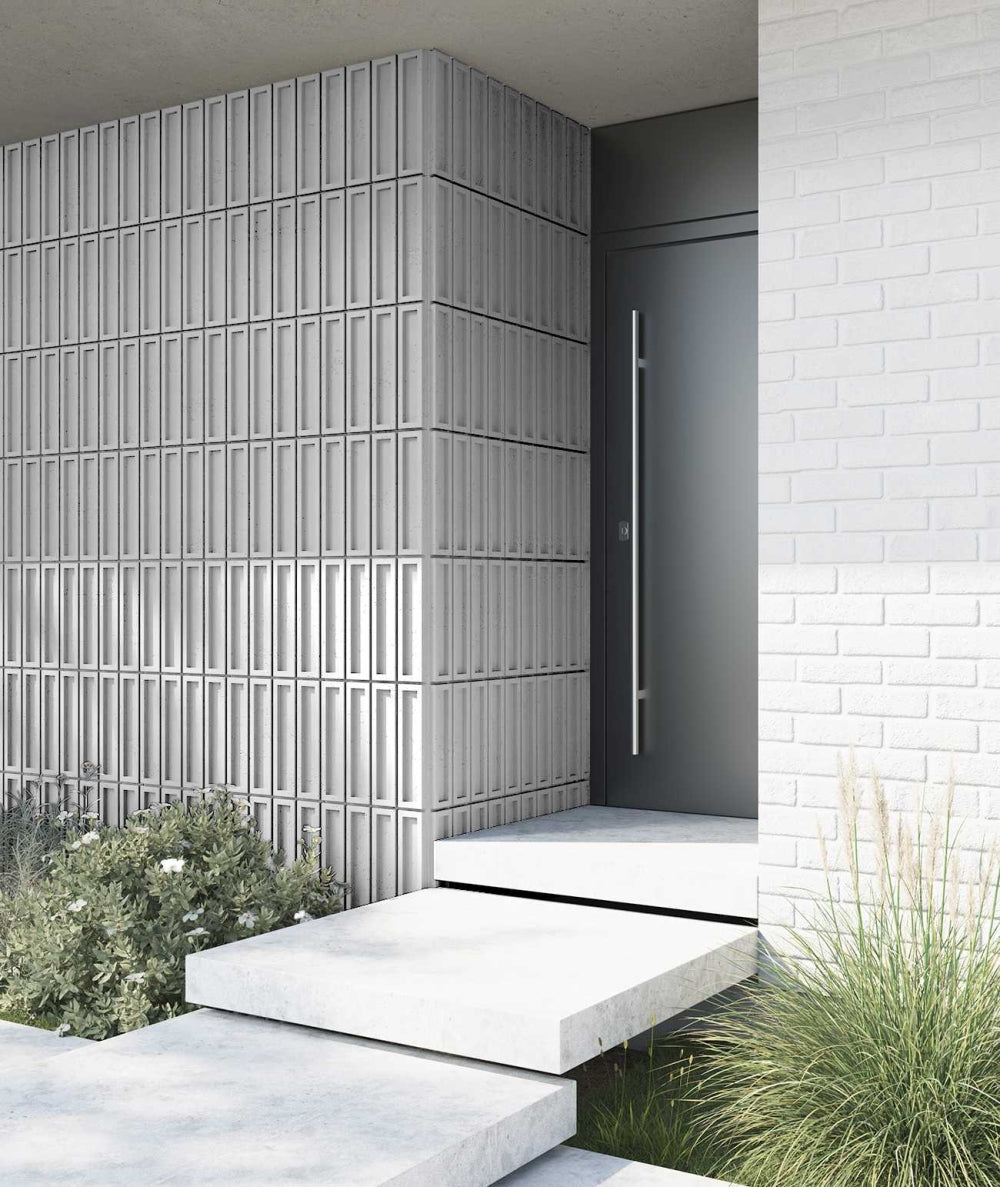 VT - PB51 (B0 Zgaszona biel) CEGIEŁKA - Panel dekor 3D beton architektoniczny - elevante - Wall Decor