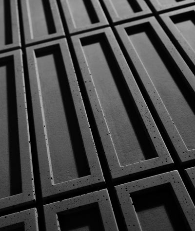 VT - PB51 (B15 Grafitowa czerń) CEGIEŁKA - Panel dekor 3D beton architektoniczny - elevante - Wall Decor