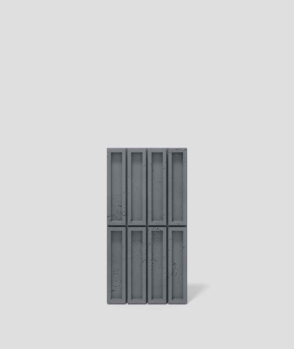 VT - PB51 Ciemny Panel Betonowy 3D Anthracite do Nowoczesnej Przestrzeni