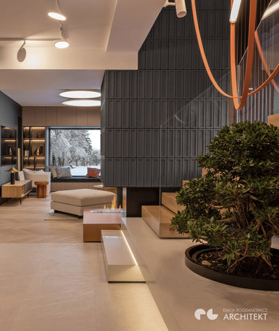 VT - PB51 (B8 Stylowy antracyt) CEGIEŁKA - Panel dekor 3D beton architektoniczny - elevante - Wall Decor