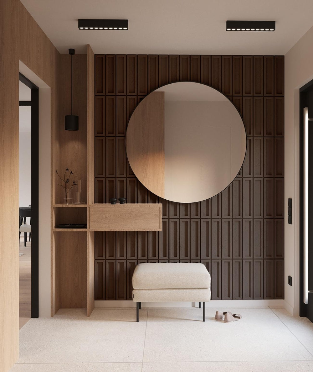 VT - PB51 (CL02 Aksamitna mocha) CEGIEŁKA - Panel dekor 3D beton architektoniczny - elevante - Wall Decor