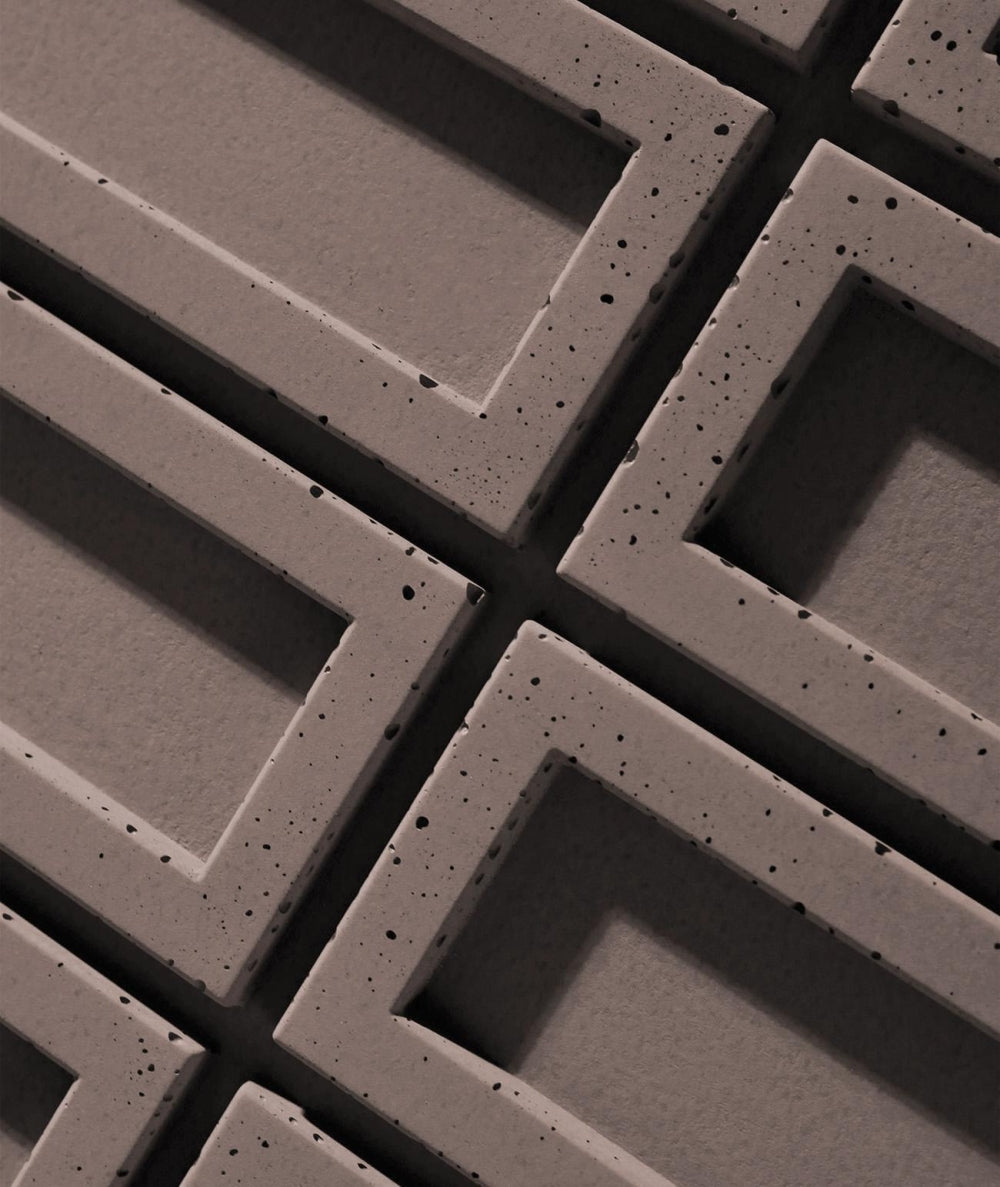 VT - PB51 (CL02 Aksamitna mocha) CEGIEŁKA - Panel dekor 3D beton architektoniczny - elevante - Wall Decor