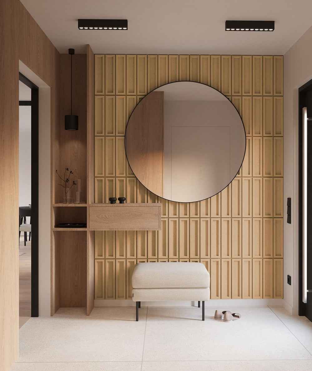 VT - PB51 CL03 HORTUS – 3D Betonowy Panel Ścienny do Loftowego Salonu