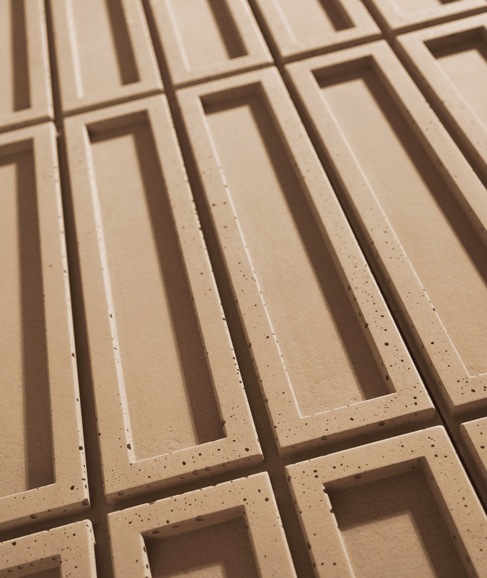 VT - PB51 (CL03 Pustynny piasek) CEGIEŁKA - Panel dekor 3D beton architektoniczny - elevante - Wall Decor