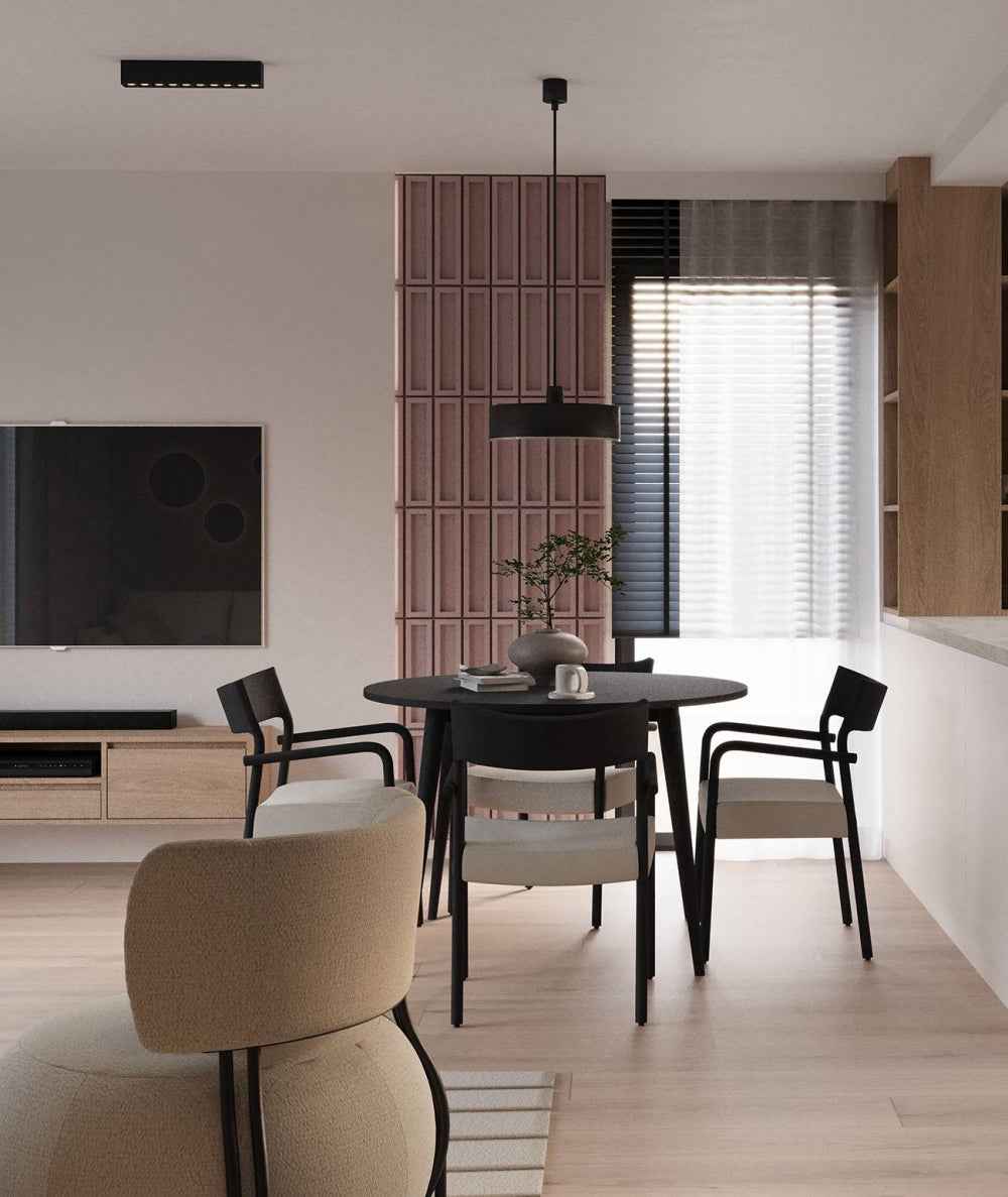 VT - PB51 CL07 BLUSH – Dekoracyjny betonowy Panel 3D Blush do Stylowego Salonu
