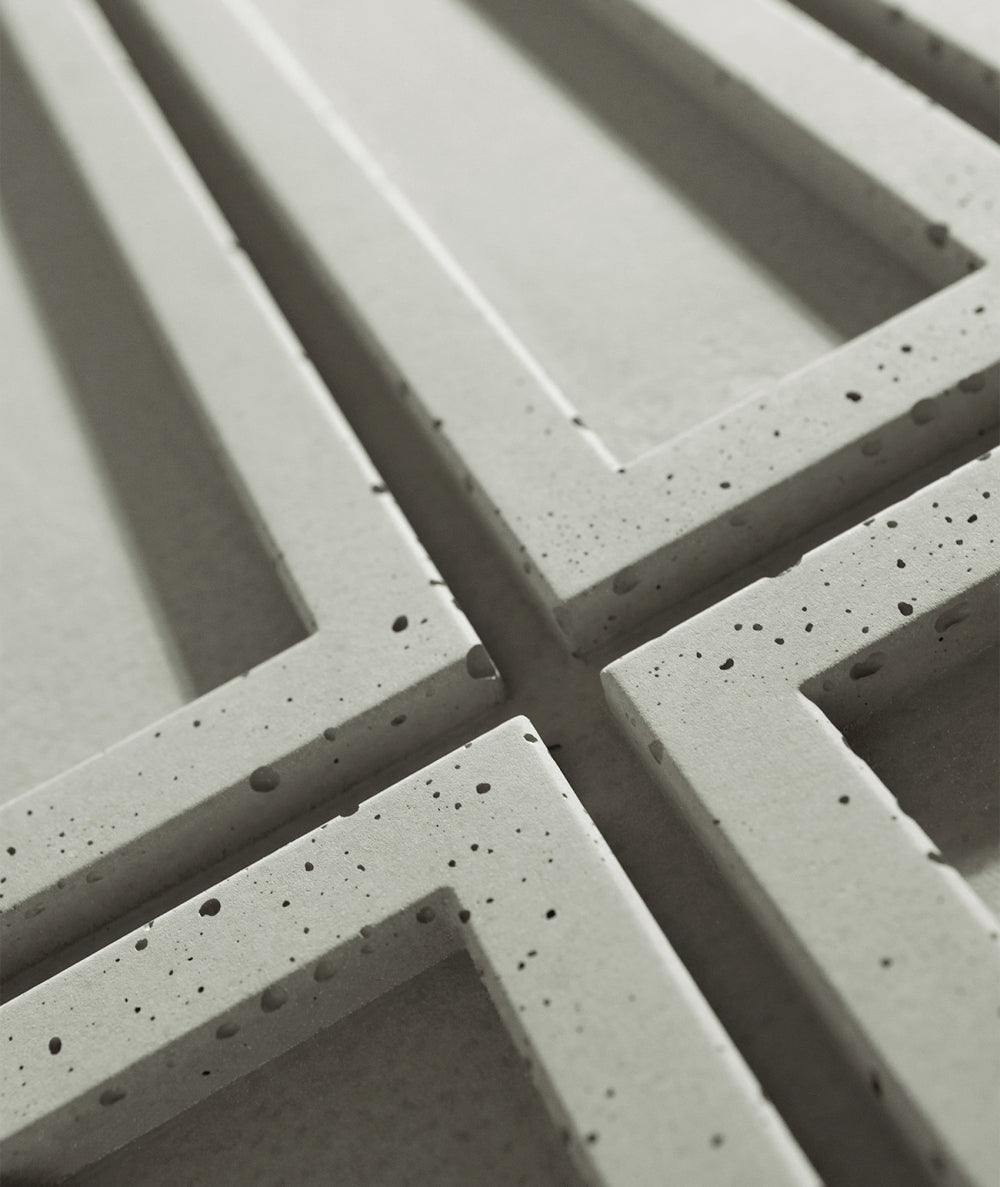 VT - PB51 (CL08 Pistacjowa biel) CEGIEŁKA - Panel dekor 3D beton architektoniczny - elevante - Wall Decor