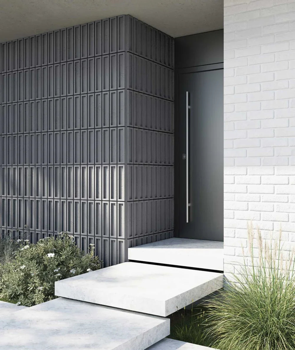 VT - PB51 (S96 Chłodna szarość) CEGIEŁKA - Panel dekor 3D beton architektoniczny - elevante - Wall Decor