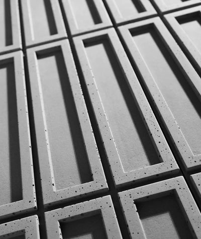 VT - PB51 (S96 Chłodna szarość) CEGIEŁKA - Panel dekor 3D beton architektoniczny - elevante - Wall Decor